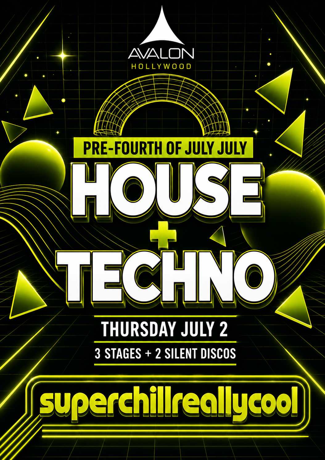 Pre-Fourth of July @ Avalon Hollywood: House and Techno