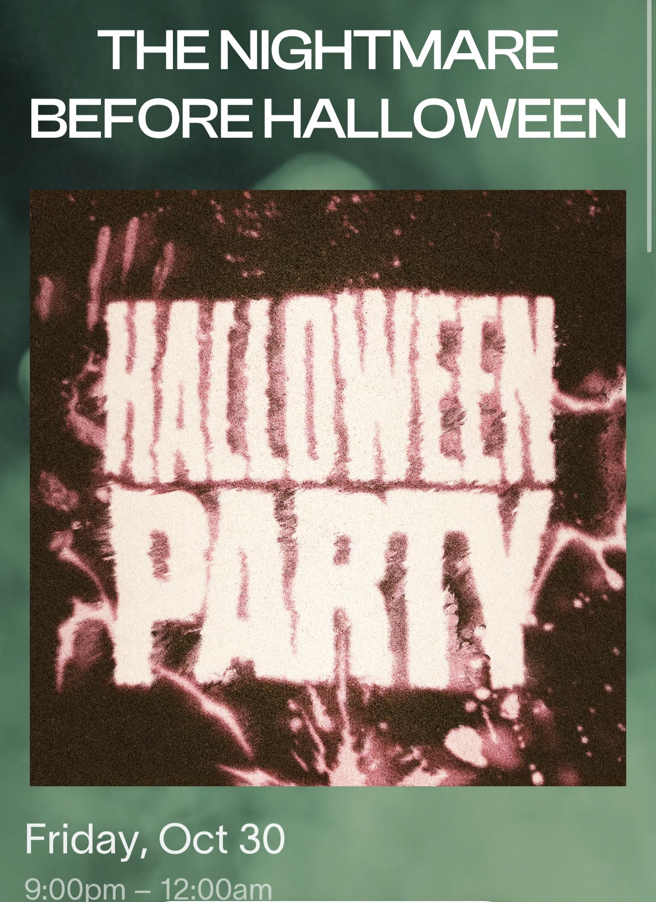 The night before Halloween 